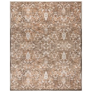 Damita Gavi Brown 9 ft. x 13 ft. Moroccan/Medallion Indoor Area Rug