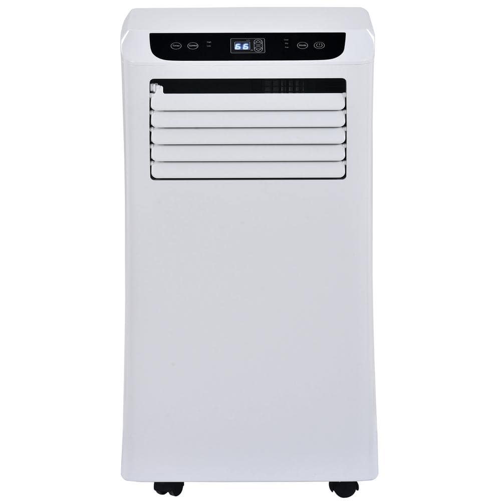 Aoibox 8,000 BTU Portable Air Conditioner Cools 270 Sq. Ft. with  Dehumidifier, Ventilation and Remote Control in White SNMX3152 - The Home  Depot
