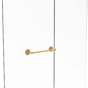 Monte Carlo Collection 18 in. Shower Door Towel Bar in Unlacquered Brass
