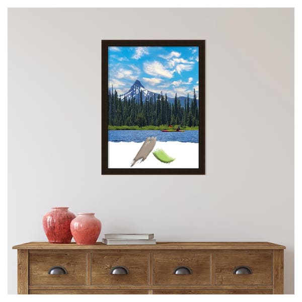 Amanti Art Espresso Brown Wood Picture Frame Opening Size 18 x 24
