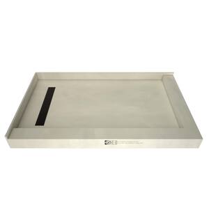 Redi Trench 36 in. x 60 in. Double Threshold Shower Base with Left Drain and Oil Rubbed Bronze Trench Grate