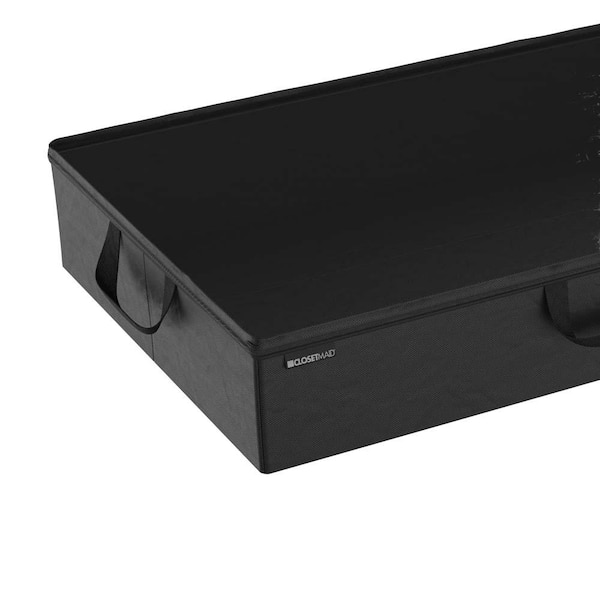 Simplify Under-the-Bed Storage Box, Black