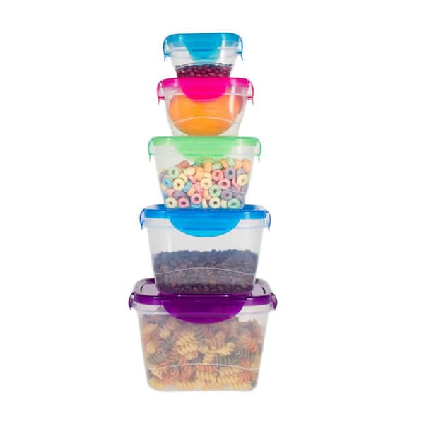 Food Storage Container Set With Lids Food Grade Kitchen And - Temu