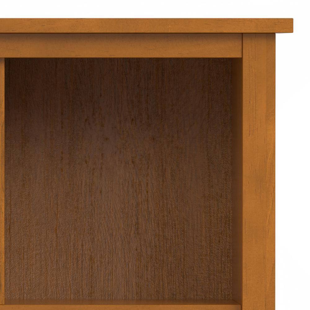 Light Golden Brown Solid Wood 9-Cube Storage Unit