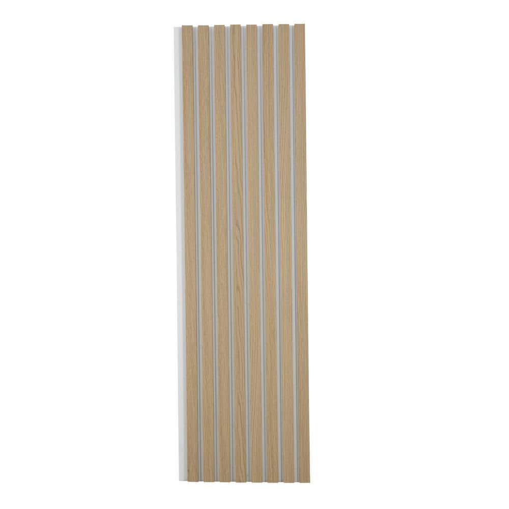 Sample 6 in. x 10 in. x 0.8 in. Acoustic Vinyl Wall Siding Panel in Light Oak Color with White Base (Set of 1-Piece) price history on PriceWatchPro