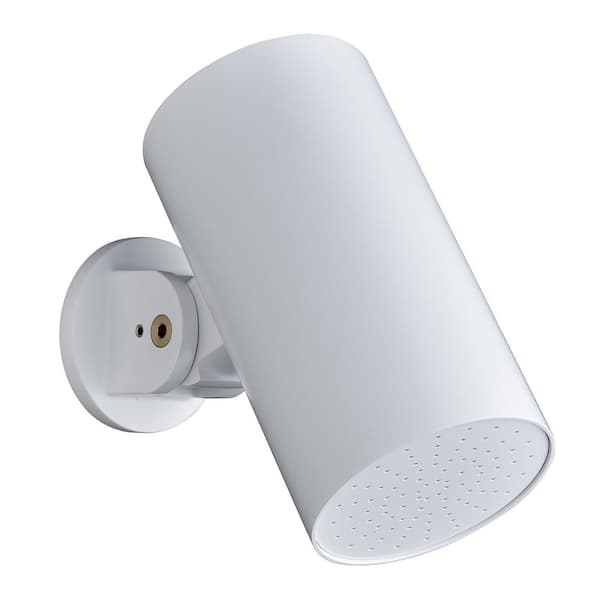 Tomfaucet 1-Spray Patterns with 6.9 GPM 3.15 in. Wall Mount Fixed Shower Head in White Rainfall Round