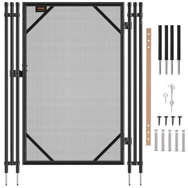 Pool Fence Gate, 4 x 2.5 ft., Easy DIY Installation Inground Pool Gate, Pool Fence Gate Kit with Stainless Steel Latch