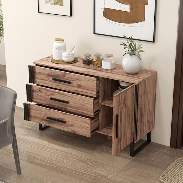 Boyel Living Brown 29.5 in. H Storage Cabinet Sideboard with
