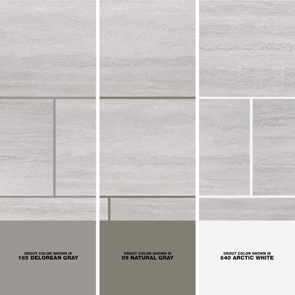 Florida Tile Home Collection Silver Sands Grey 12 in. x 24 in