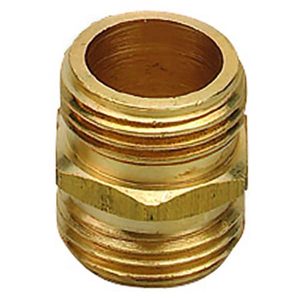 Orbit 3/4 in. MHT Brass Hex Coupling Fitting Hose Connector
