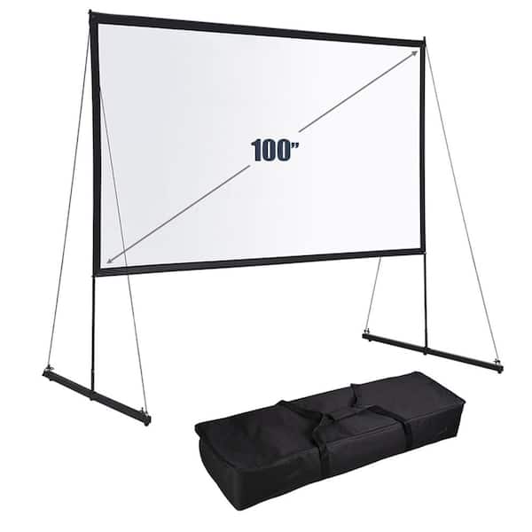 RCA Diagonal Portable Projector Screen, 100-in