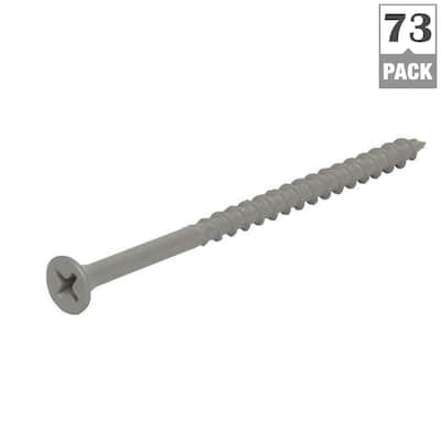 #9 x 3 in. Philips Bugle-Head Coarse Thread Sharp Point Polymer Coated Exterior Screw (1 lb./Pack)
