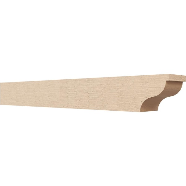 Ekena Millwork 4-in. x 4-in. x 32-in. Garner Woodgrain, Primed Tan Timberthane Polyurethane Rafter Tail Brace
