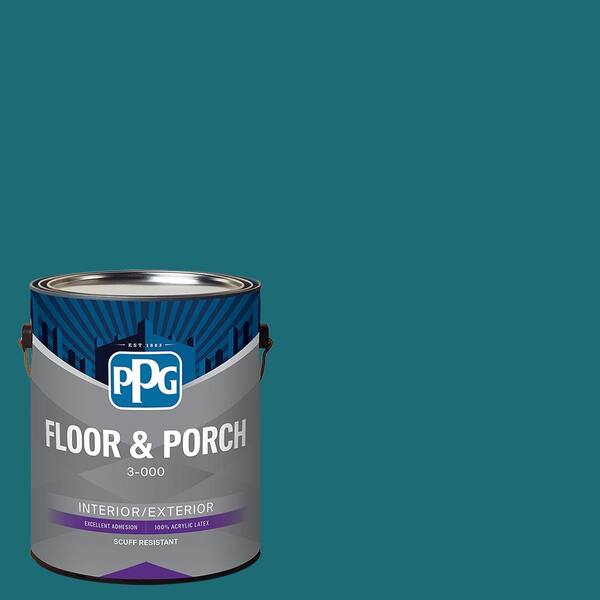 PPG 1 gal. PPG13-28 Caribbean Holiday Satin Interior/Exterior Floor and Porch Paint