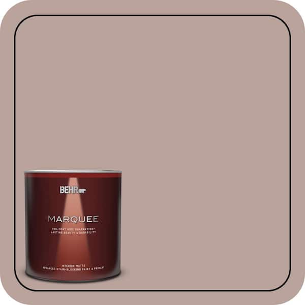 BEHR MARQUEE 1 Qt. #N150-3 Cocoa Craving One-Coat Hide Matte Interior Paint & Primer