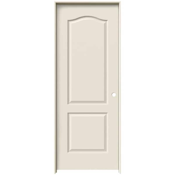 MMI Door 30 in. x 80 in. Smooth Princeton Left-Hand Solid Core Primed Molded Composite Single Prehung Interior Door