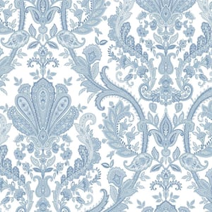 Jacobean Paisley Vinyl Roll Wallpaper (Covers 56 sq. ft.)