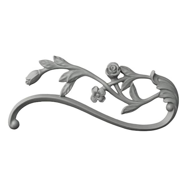 0.63 in. x 4.75 in. x 10.63 in. Polyurethane Applique and Onlay Moulding