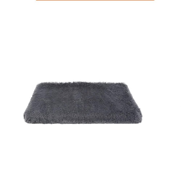 cenadinz Large Gray Dog Bed Soft Plush Cushion Cozy Warm