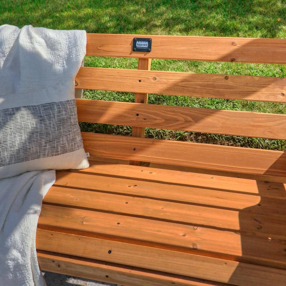 Cedar Double Seating Outdoor Pergola Swing Chair