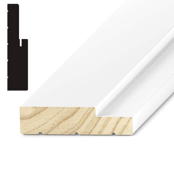 Kelleher 1-1/4 in. x 4-5/8 in. x 84 in. Primed Pine Exterior Frame Moulding