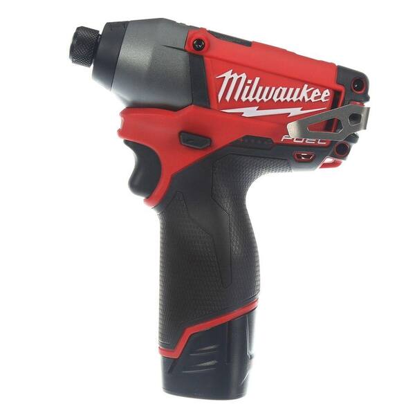 Milwaukee M12 Cordless 1/4 Inch Hex Impact Driver Kit With Ratchet 2 Batteries for sale online 