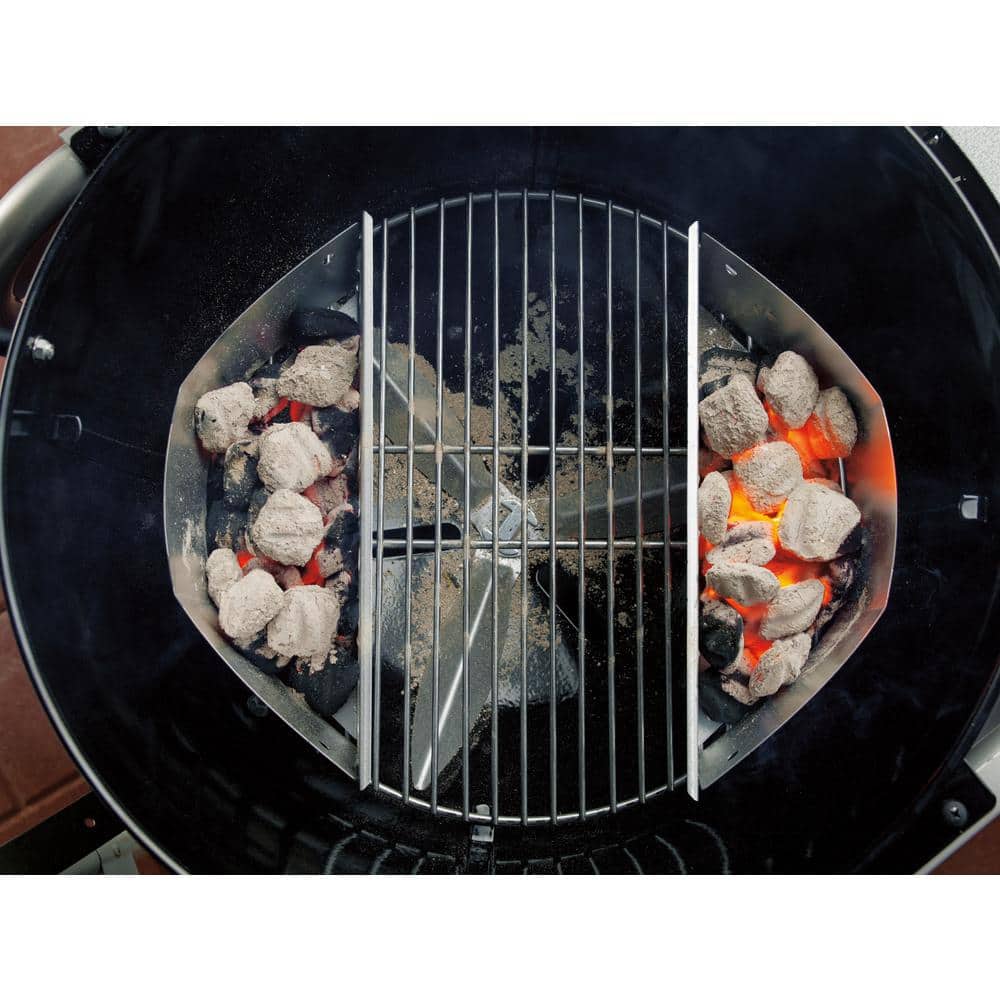22-Inch Smoke Charcoal Kettle Grill with Nylon Handles