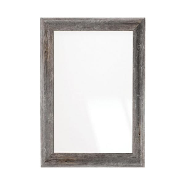 BrandtWorks 33 in. W x 39 in. H Americana Timber Rustic Sloped Wall Mirror
