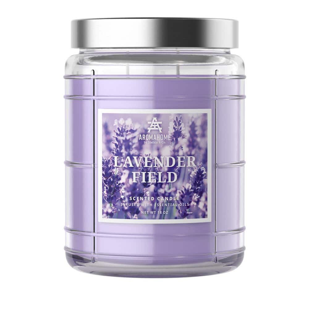 AROMAHOME BY SLATKIN & CO 18 oz. Lavender Field Scented Candle Jar  HD-AHC-S22-LF - The Home Depot
