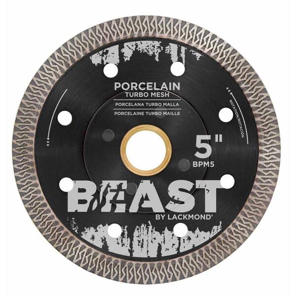 Beast 5 in.Pro Series Wet/Dry Meshed Porcelain Blade BPM5