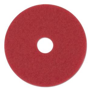 12 in. Dia Standard Buffing Red Floor Pad