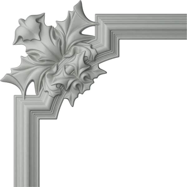 3/4 in. x 19-5/8 in. x 19-5/8 in. Urethane Bedford Panel Moulding Corner (matches moulding PML02X01BE)