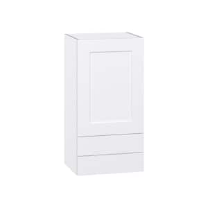 Wallace Painted Warm White Shaker Assembled Wall Kitchen Cabinet with 2 Drawers (18 in. W x 35 in. H x 14 in. D)