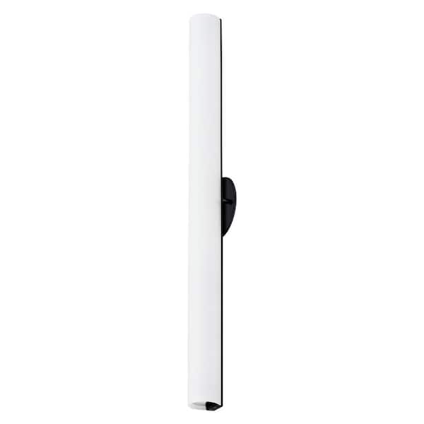 Bute 32 in. 1-Light 41-Watt Black Integrated LED Wall Sconce