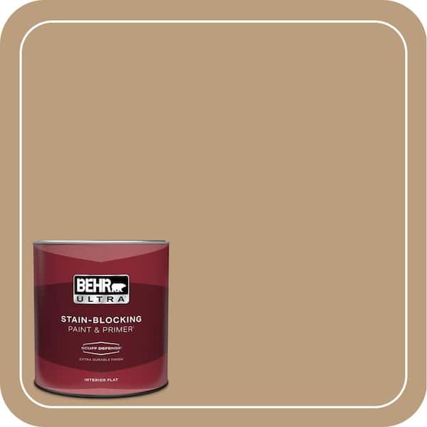 BEHR ULTRA 1 qt. #PPH-11 Cardboard Color Extra Durable Flat Interior Paint & Primer