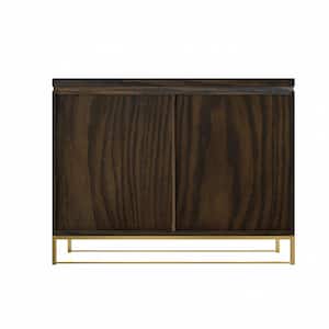 Brown MDF 41 in. W Sideboard Cabinet with 2 Doors