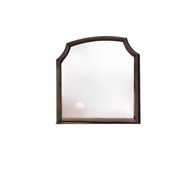 41 in. W x 37 in. H Wood Espresso Wood Dresser Mirror