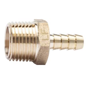 5/16 in. ID Hose Barb x 1/2 in. MIP Lead Free Brass Adapter Fitting (5-Pack)