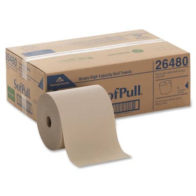 SofPull Brown Hardwound Roll Paper Towels (6 Rolls)