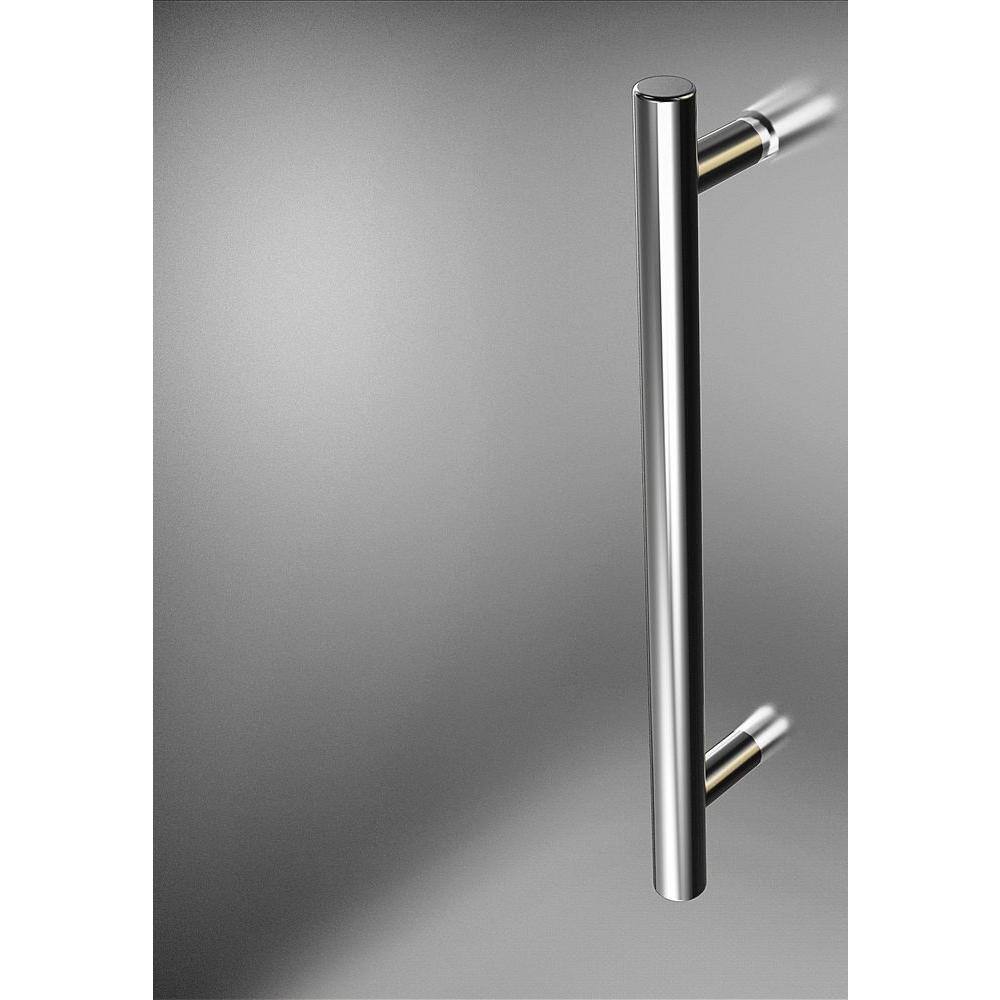 Avalux 34" x 34" Frosted Glass Frameless Shower Enclosure with Stainless Steel Hardware