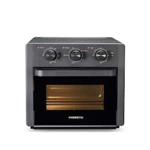 19 qt. Sandy Grey Cold-formed Steel Air Fryer Toaster Oven with Air Fry Air Roast Toast Broil Bake Function