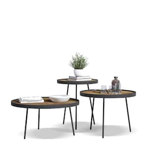 Bauhaus 3-Piece Mutli-Coloured Tray Coffee Table