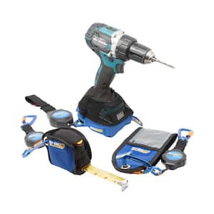 Tool Mate Contractor 6 Tool Tether Combo Kit with Tape Measurer Jacket, Drill Shoe, and Smart Phone Cover Attachments
