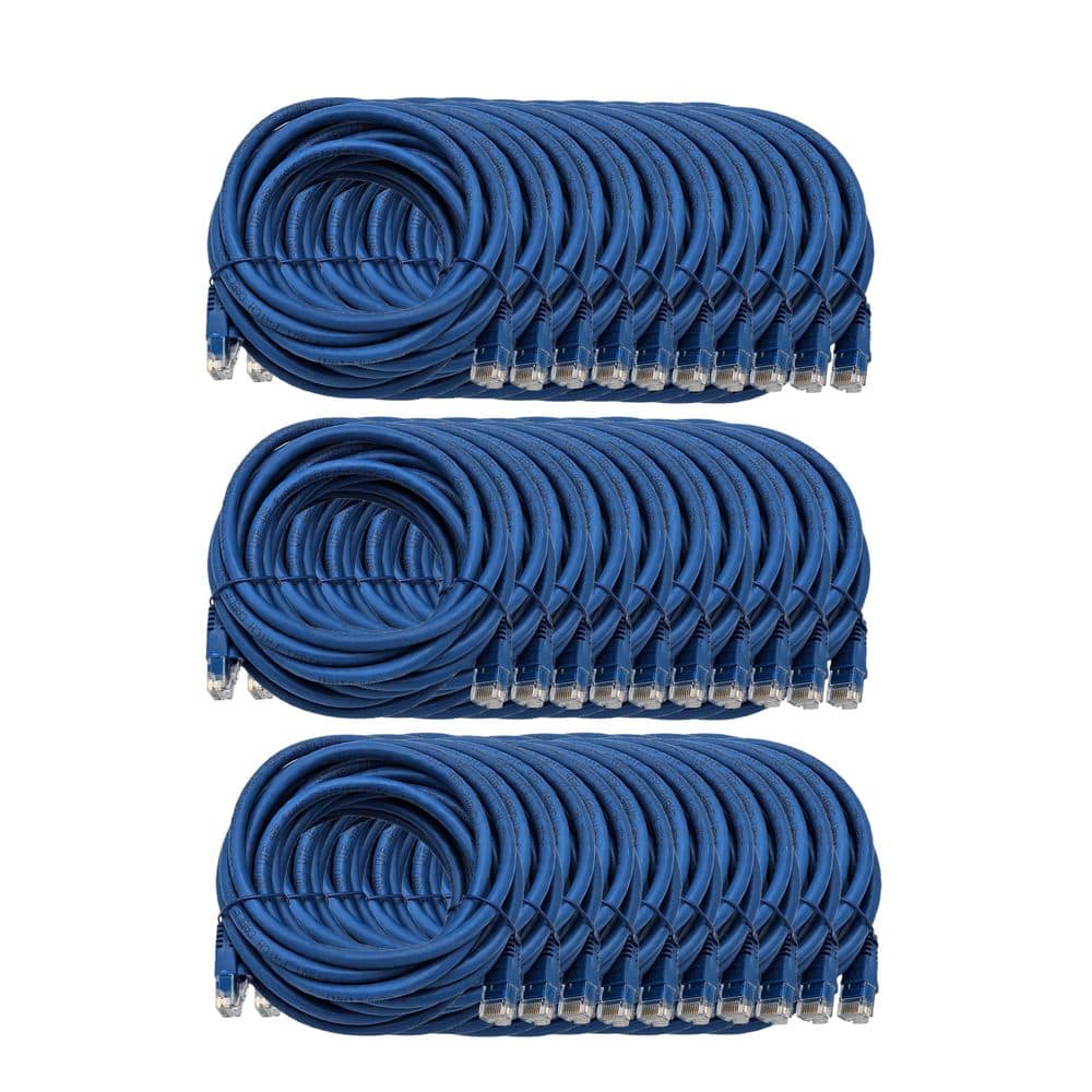 Micro Connectors, Inc 14 ft. CAT6 Ethernet Patch Snag-less/Molded Boot ...