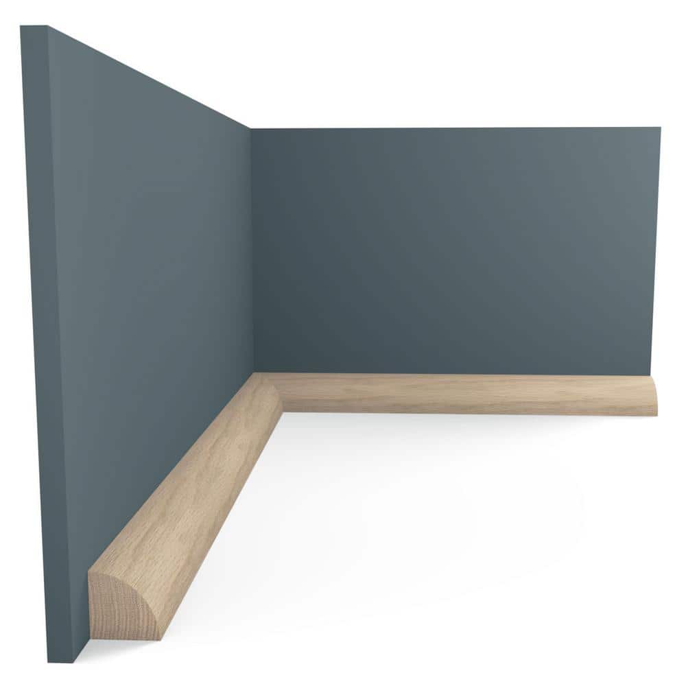 Ekena Millwork WM103 1 1/8"D x 1 1/8"W x 96"L Americraft Solid Hardwood Stain Grade Quarter Round Moulding