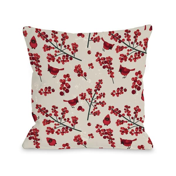red and tan pillows