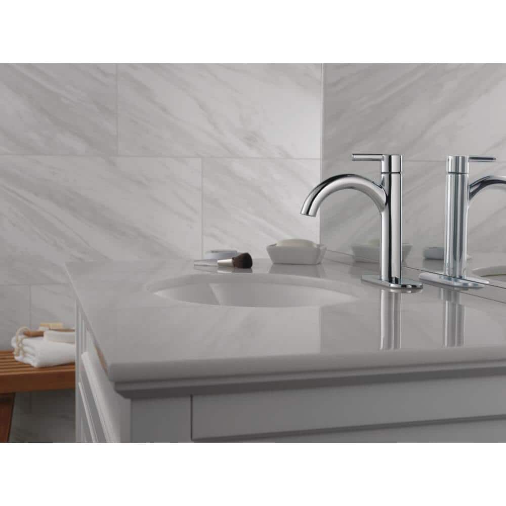 Delta Nicoli Chrome 8'' Single Handle Modern Bathroom Faucet