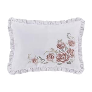 Estelle Blush Polyester Boudoir 13x19" Decorative Throw Pillow