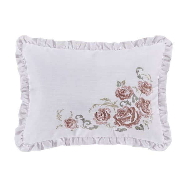 Unbranded Estelle Blush Polyester Boudoir 13x19" Decorative Throw Pillow