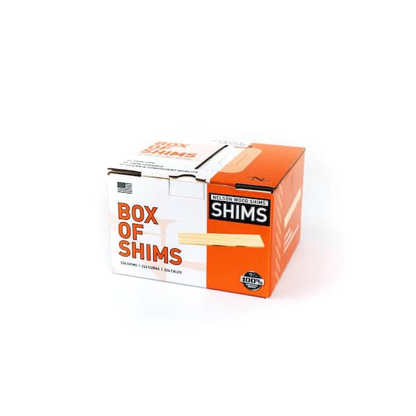 Nelson Wood Shims 8 in. Bulk Box of Pine Shims (224 Shims Per Box)  BulkBox224/36 - The Home Depot